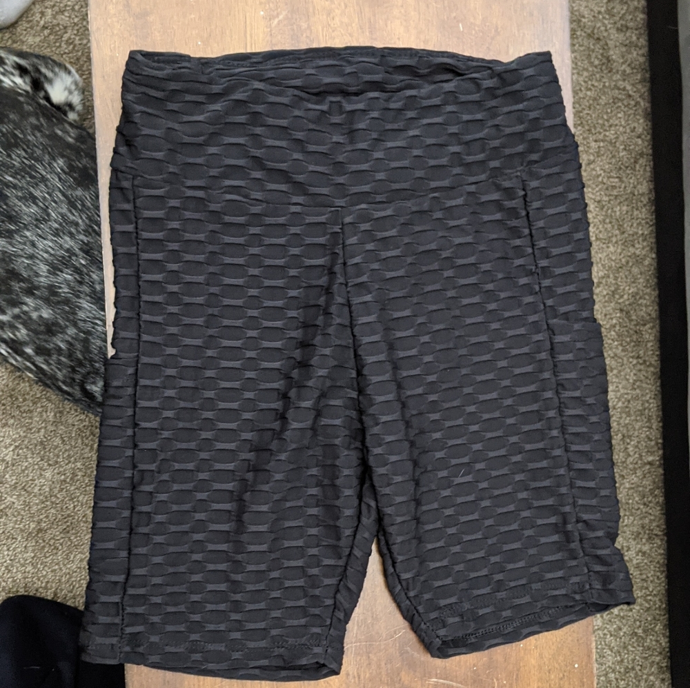 Butt lifting biker shorts
